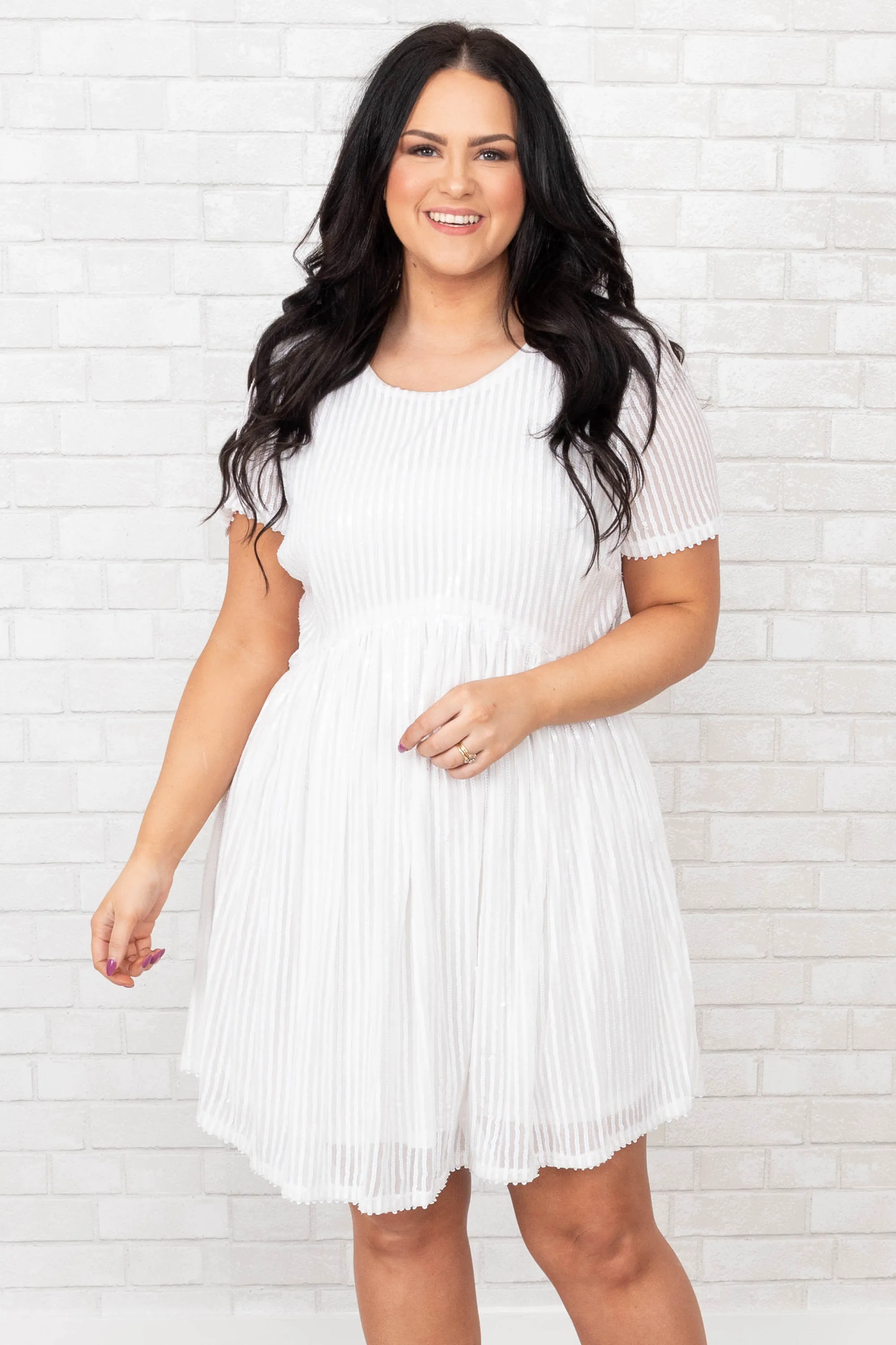 Closer With You Dress, White