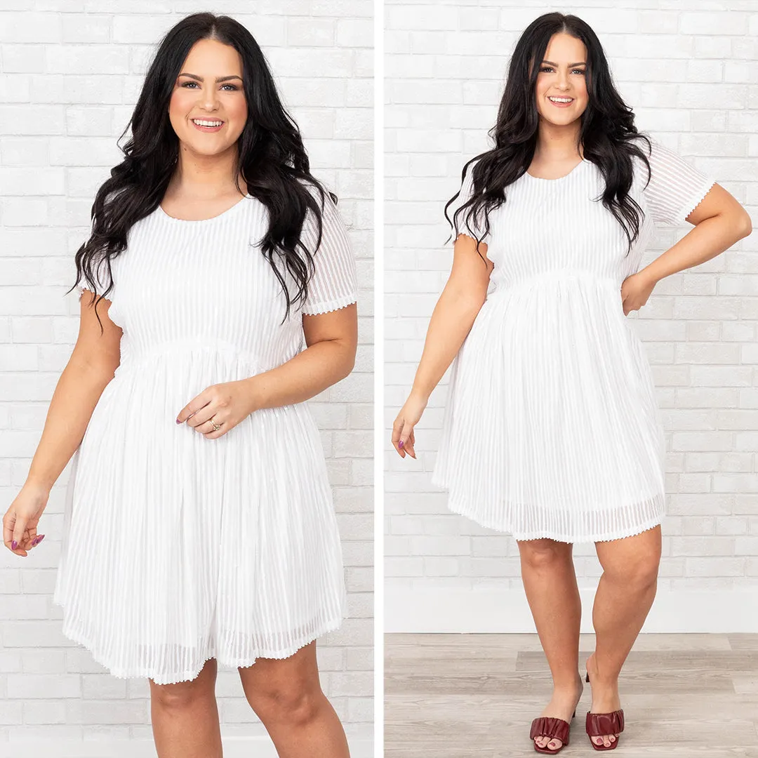 Closer With You Dress, White