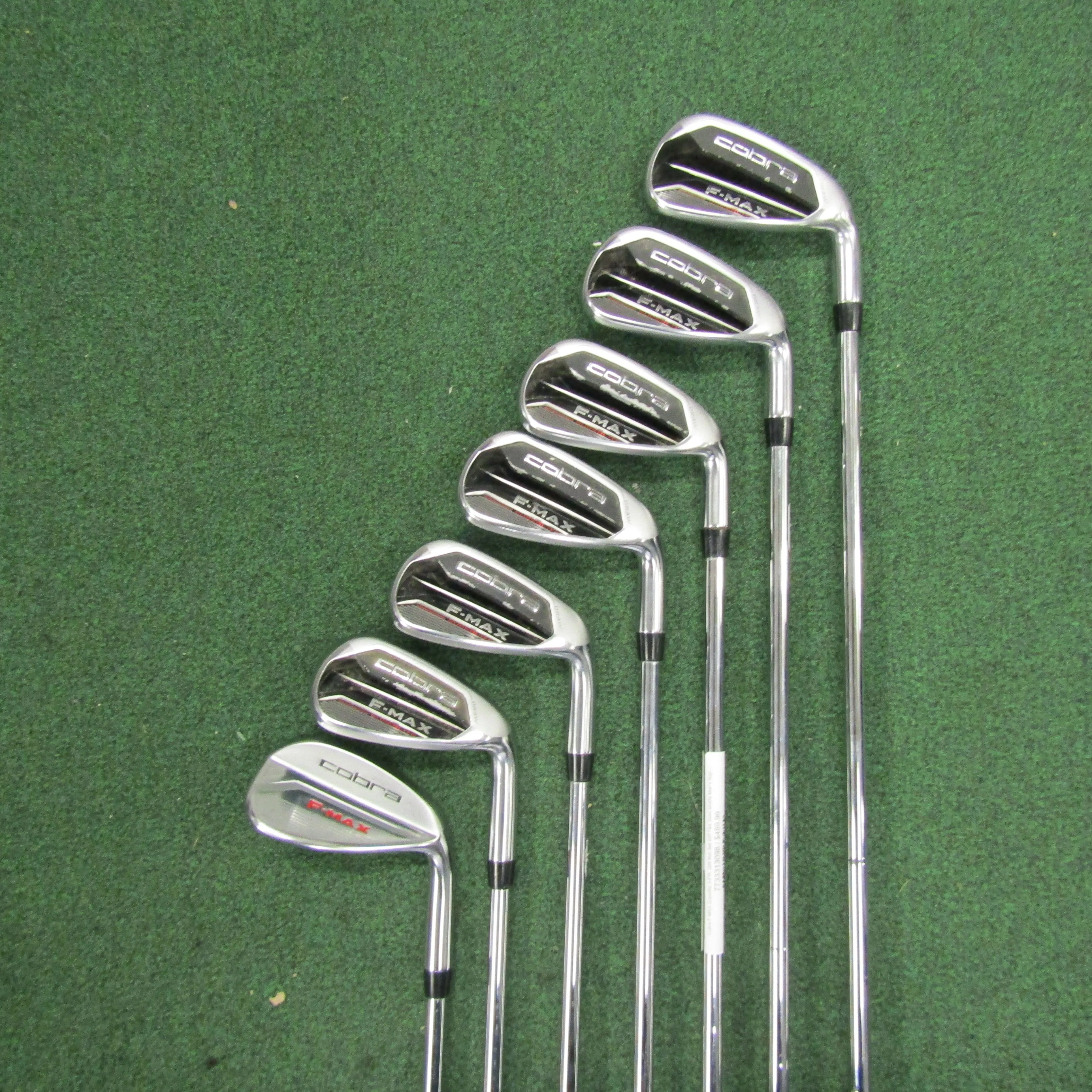 Cobra F-MAX Superlite 5-PW, GW Iron Set Stiff Flex Steel Shafts Men's Right Hand