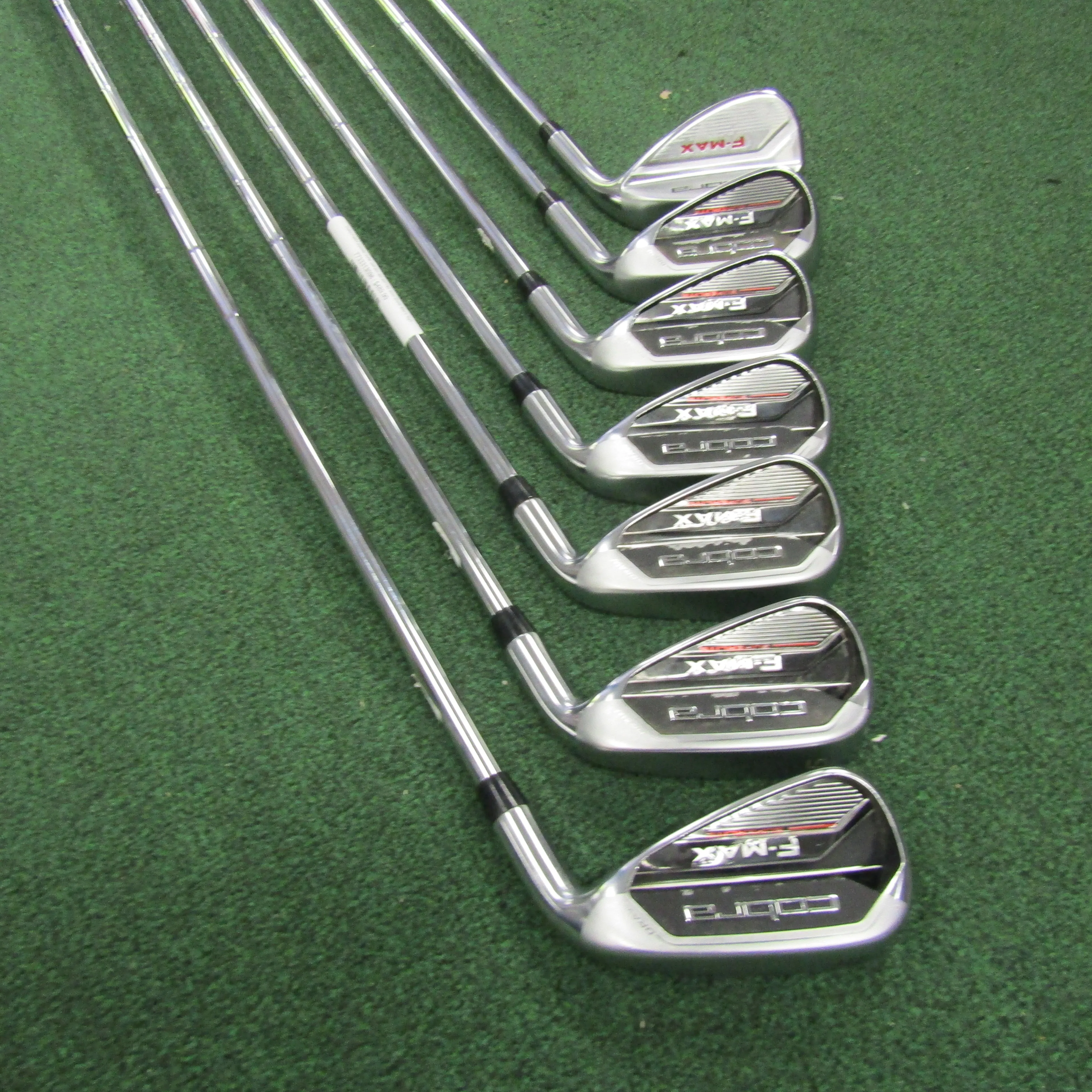 Cobra F-MAX Superlite 5-PW, GW Iron Set Stiff Flex Steel Shafts Men's Right Hand