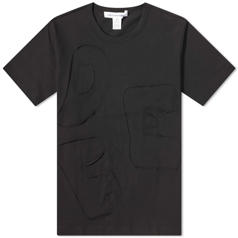 Comme des Garçons SHIRT Cut & Sew Letter T-ShirtBlack