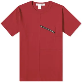 Comme des Garçons SHIRT Zip Pocket T-ShirtBurgundy