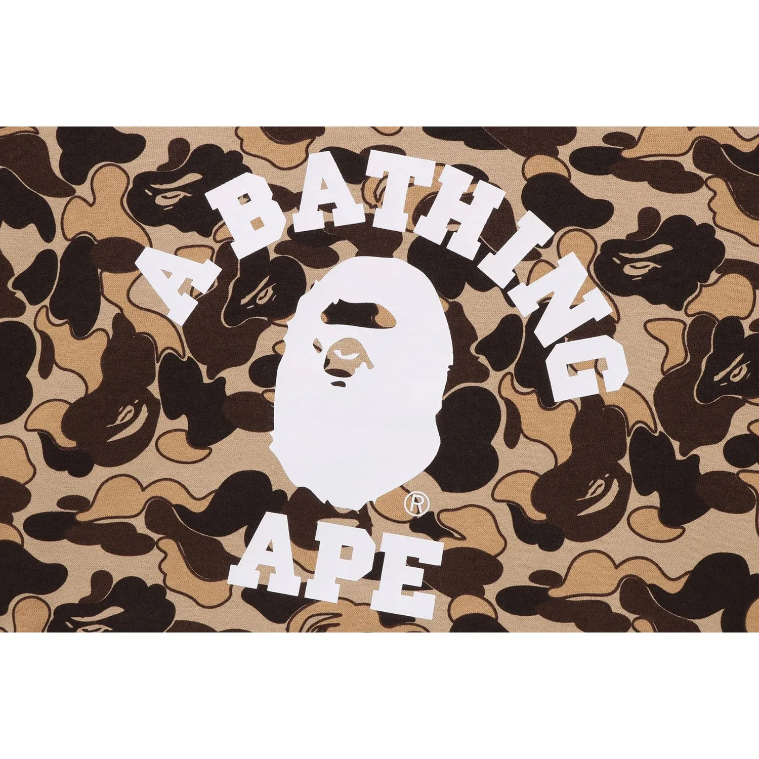 Oversized Women's Crewneck with Cookie Camo and College Design