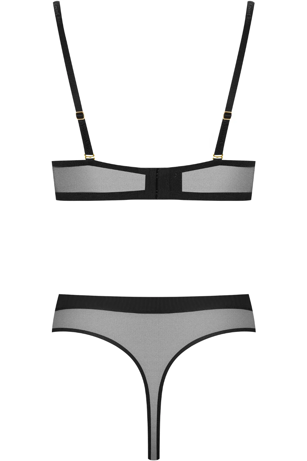 Underwired Bra with High Waist Thong