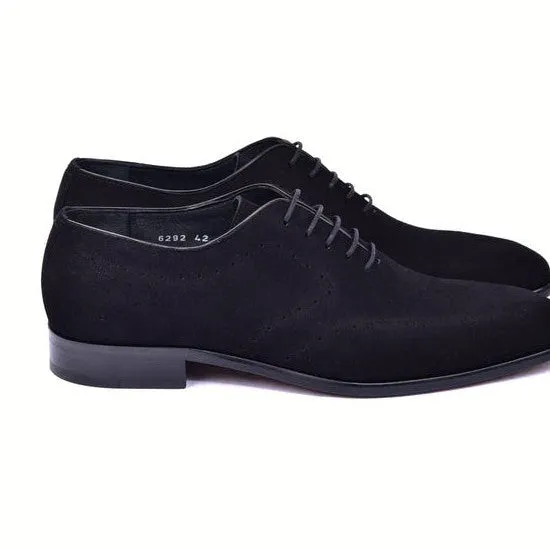 Corrente black suede leather plain toe oxfords for men - C0014022-6292 (CRT1491)