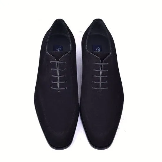 Corrente black suede leather plain toe oxfords for men - C0014022-6292 (CRT1491)