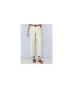 Cotton Rich 7/8 Wide-Leg Jeans