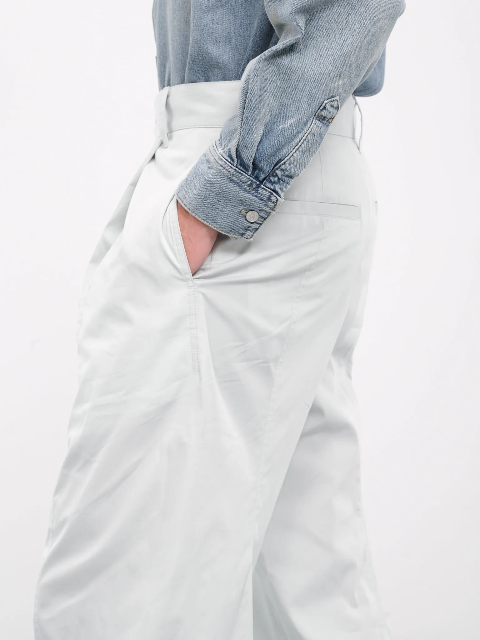 Cotton Silk Trousers (780540V3YS0-5209-CLOUD)