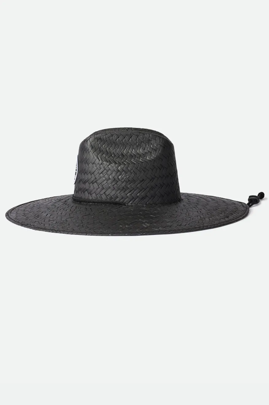 Crest Sun Hat - Black