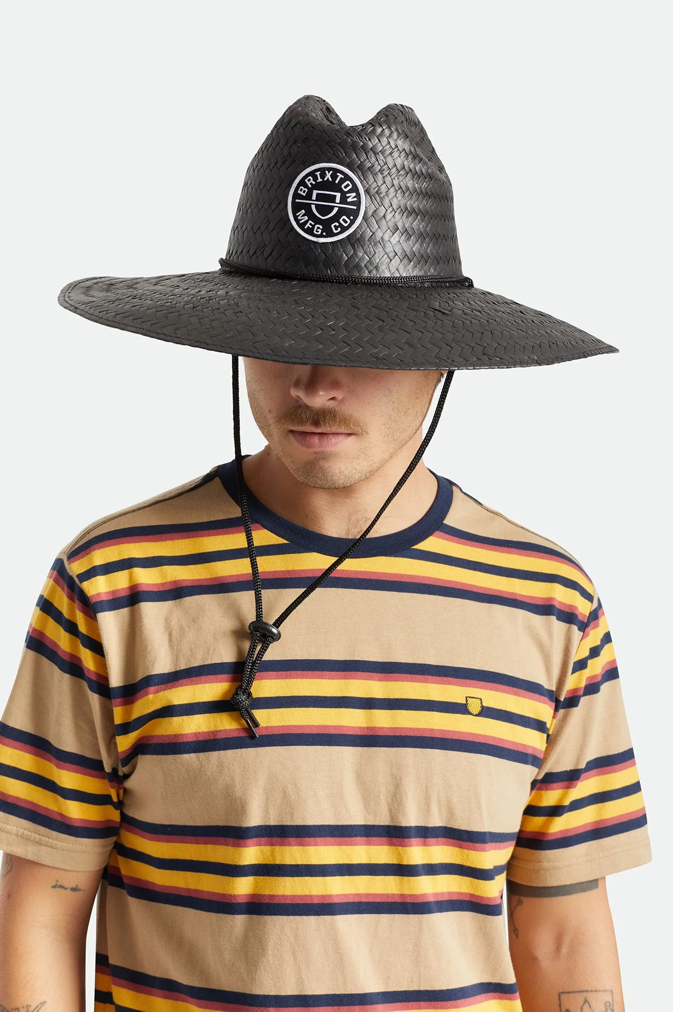 Crest Sun Hat - Black