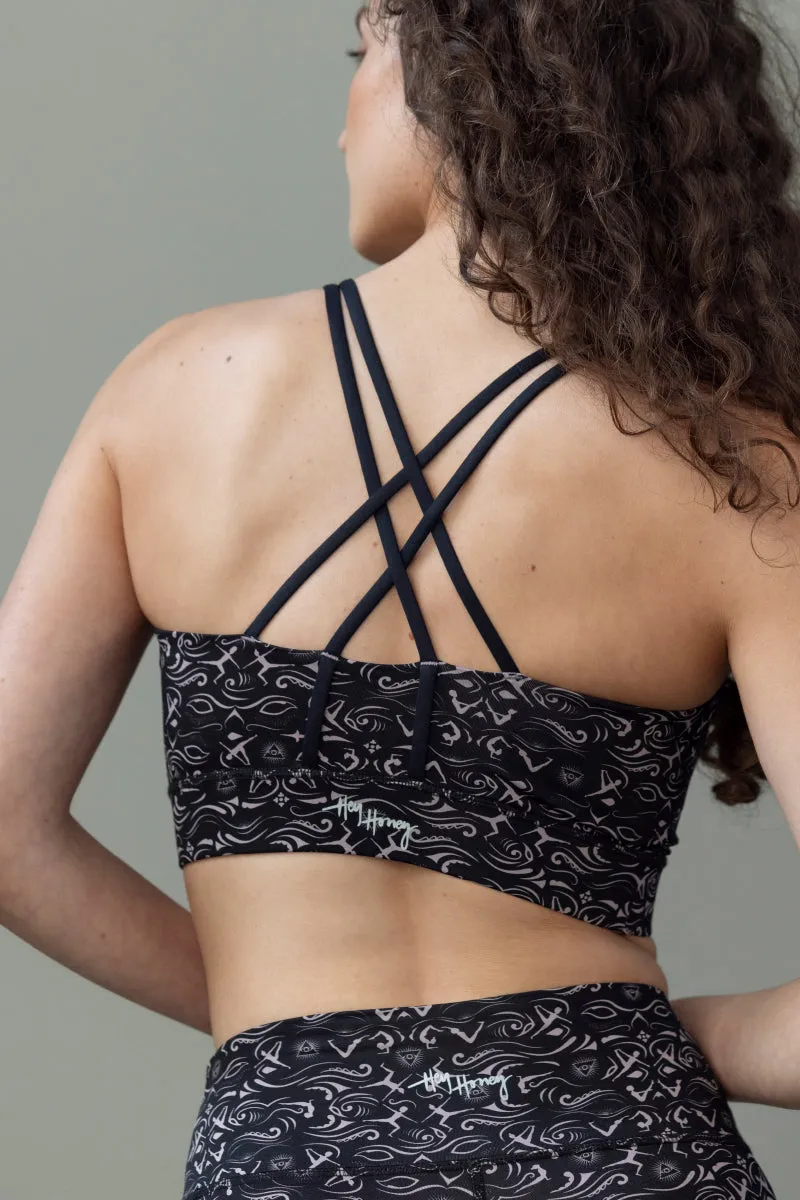 Criss-Cross Bra Print