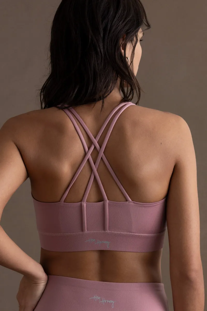 Criss-Cross Bra Rose