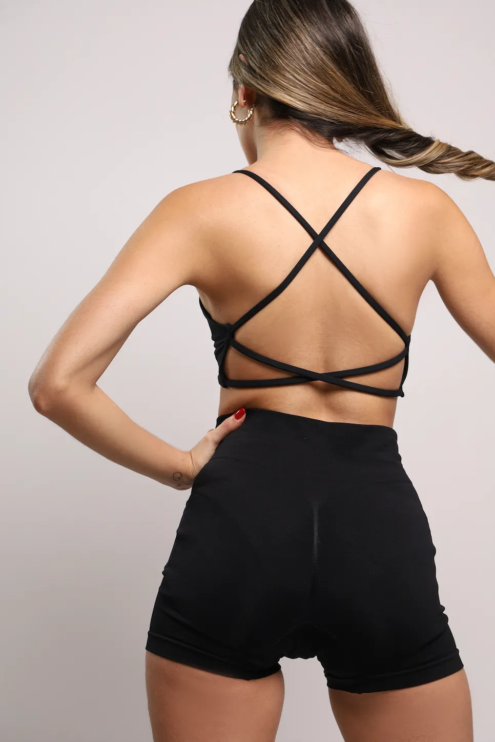 Crossed Back Gym Bra Duo