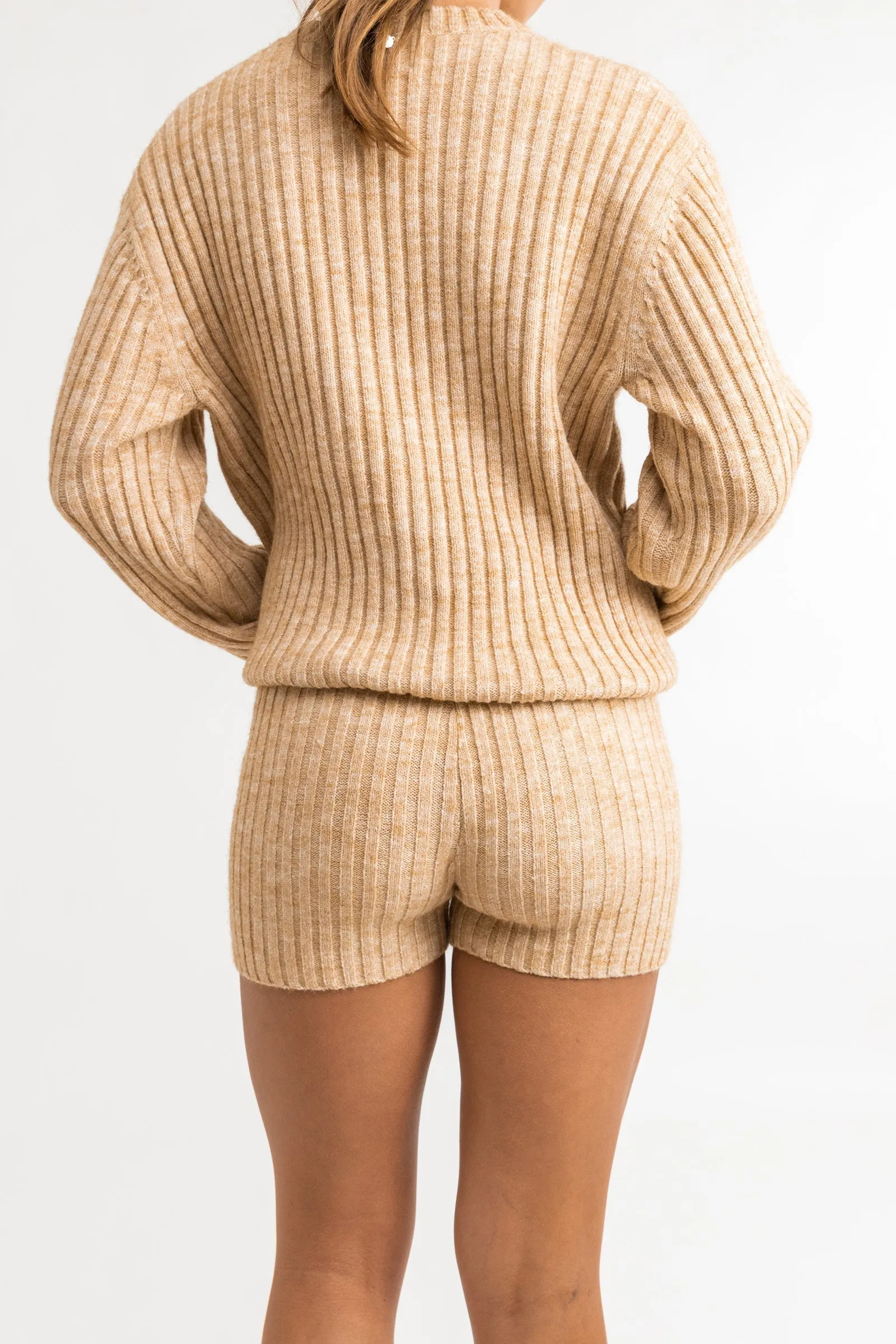 Daisy Knit Short Oatmeal