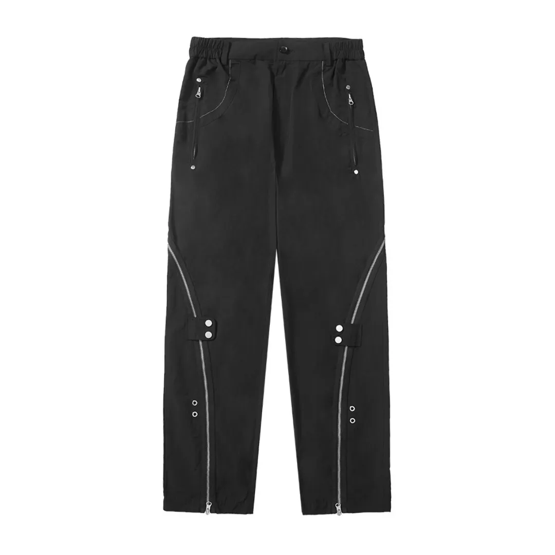 Deconstructed Zipper Functional Trousers