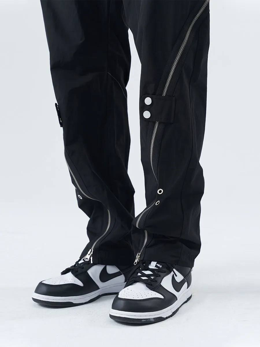 Deconstructed Zipper Functional Trousers