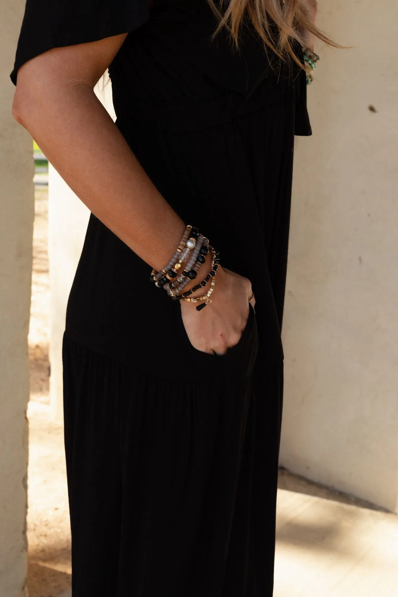 Deena Black Bracelet Set