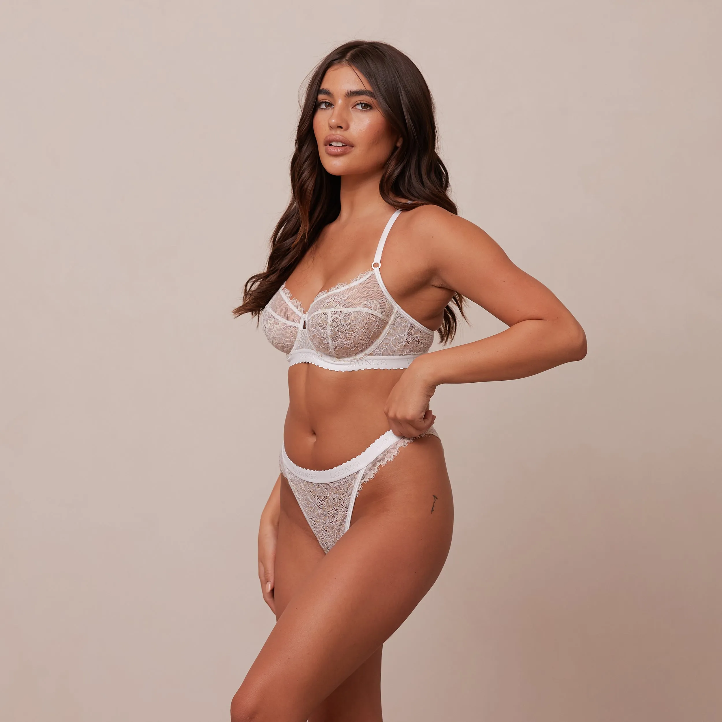 Desire Balcony Bra  - White