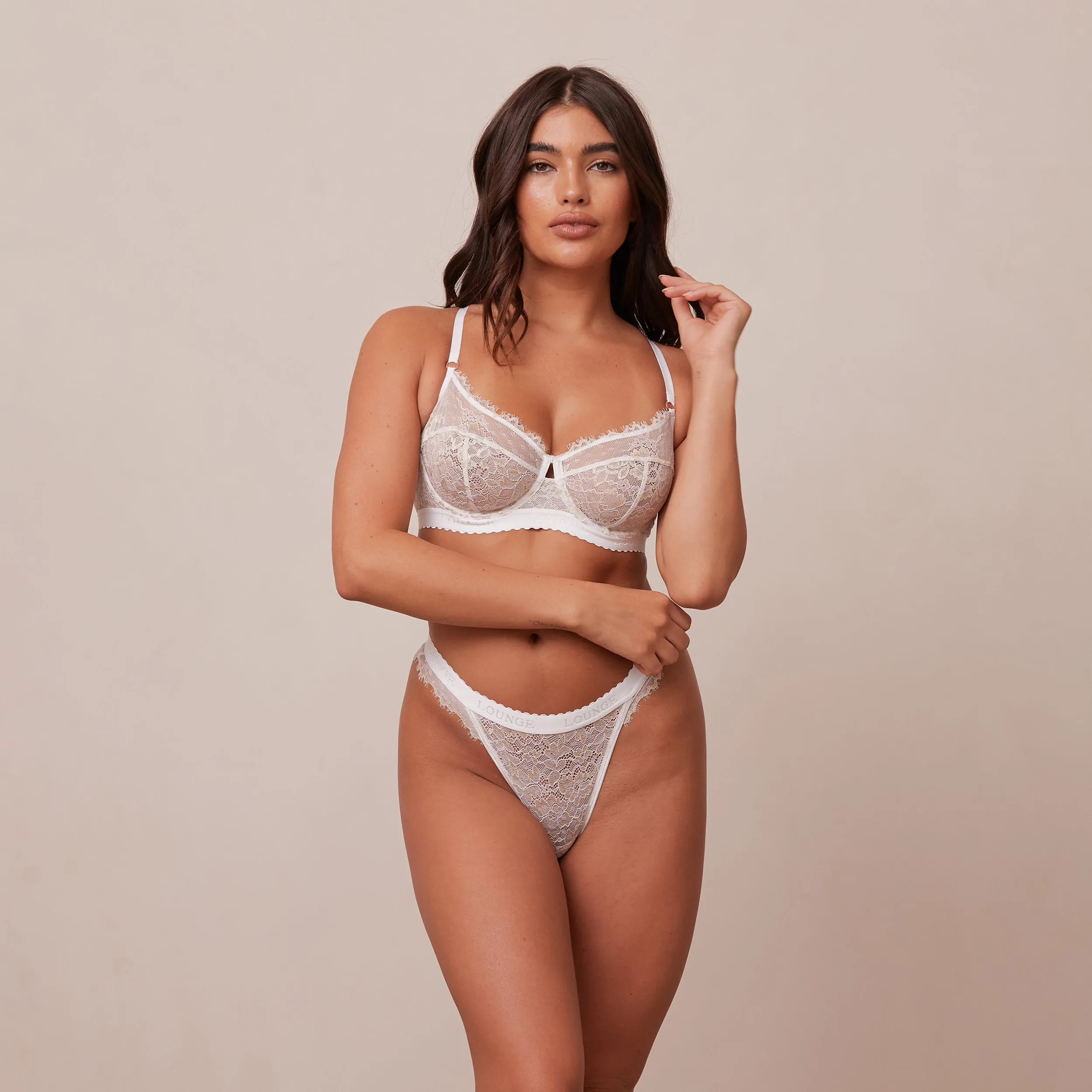 Desire Balcony Bra  - White