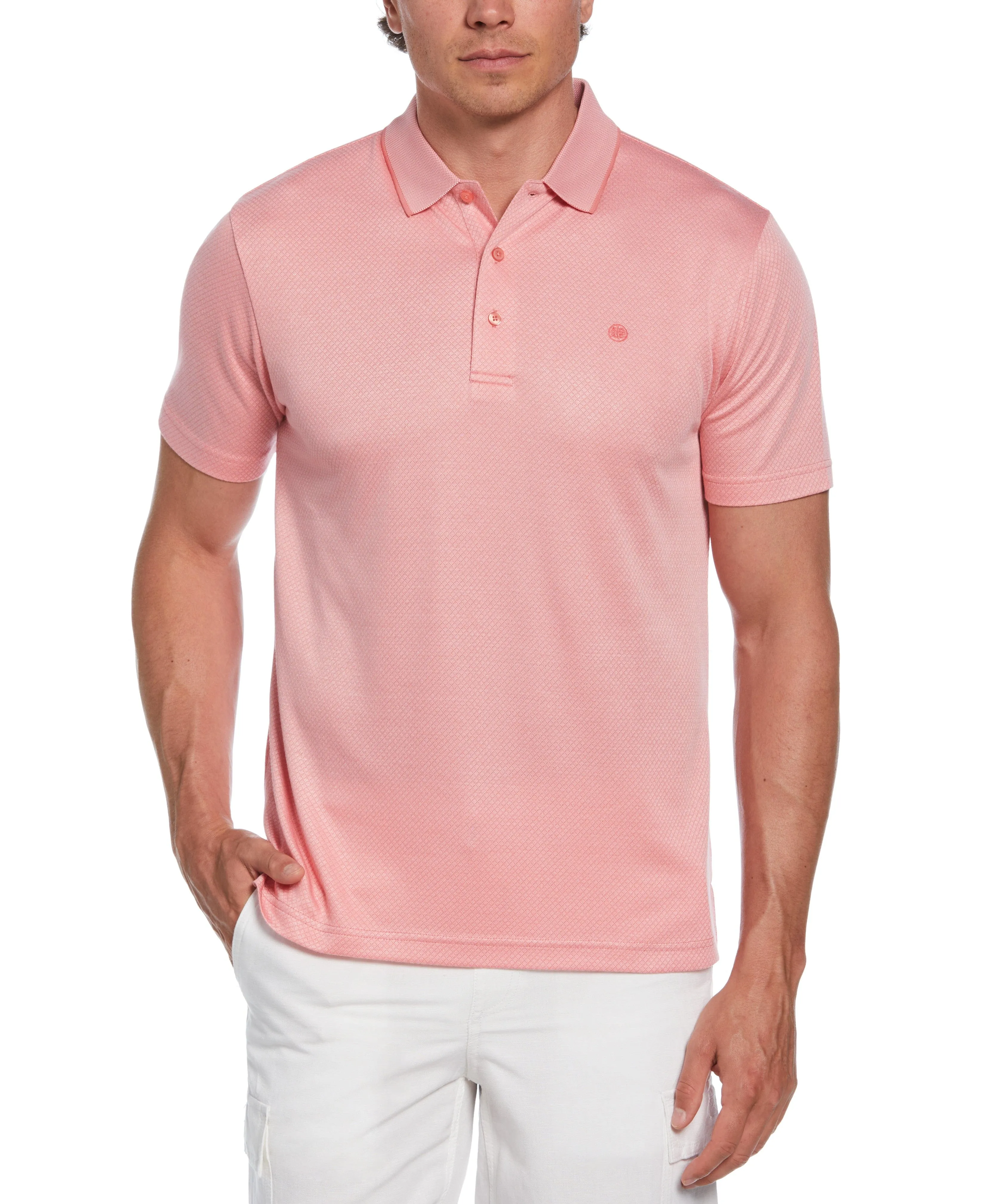 Diamond Jacquard Polo Shirt