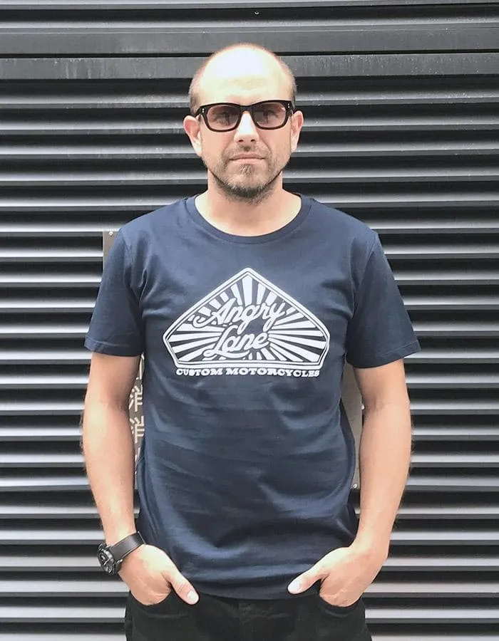 Geometric Navy Tee