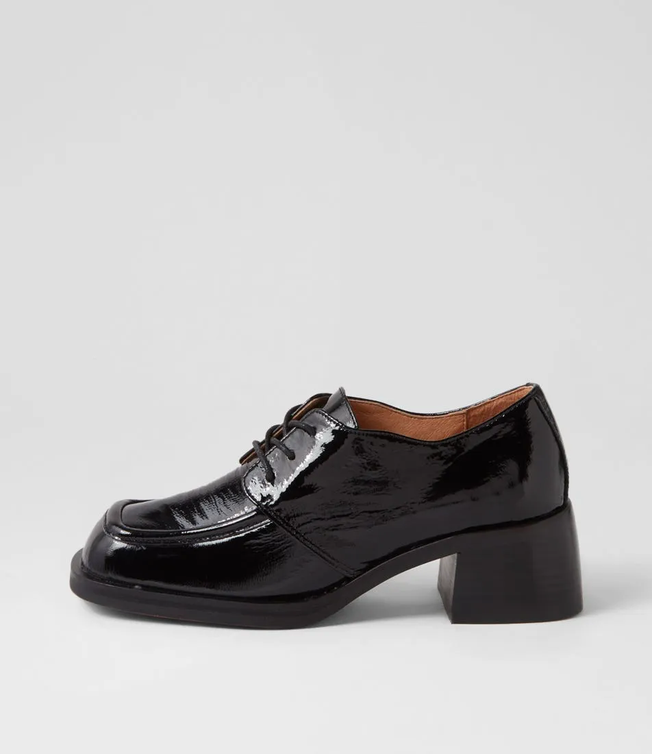 DJANGO & JULIETTE Eavan Black Patent Leather Heels