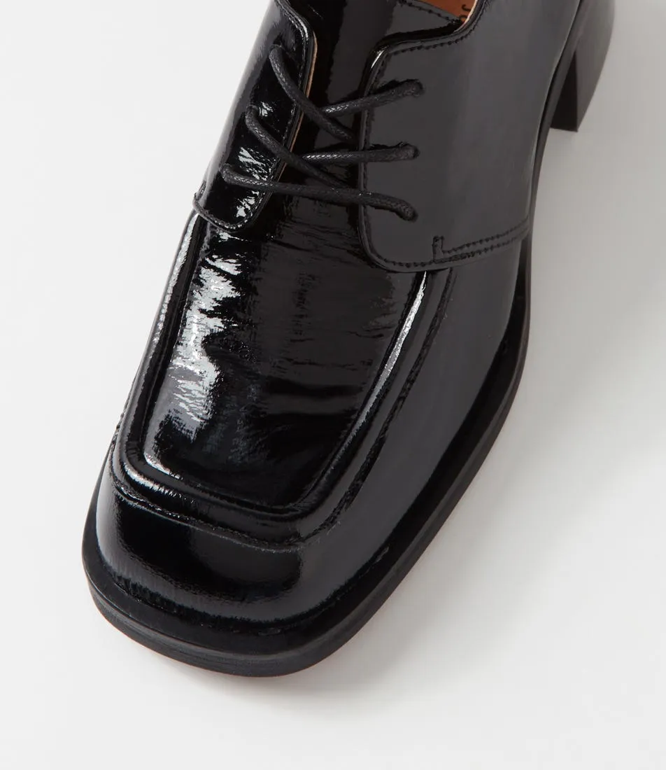 DJANGO & JULIETTE Eavan Black Patent Leather Heels