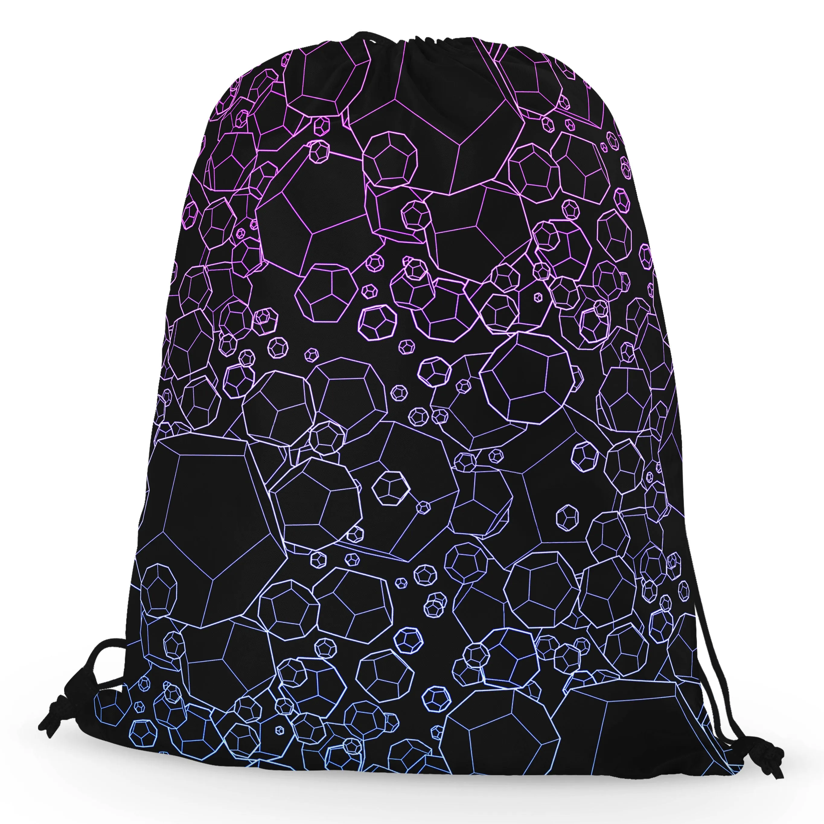 Dodecahedron Madness Cold Drawstring Bag