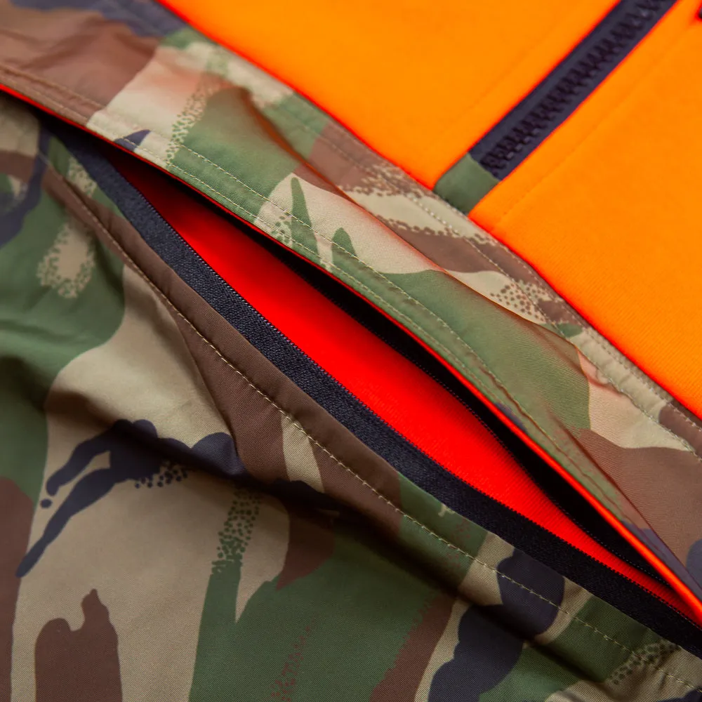 Double Knit Tech LS 1/4 Zip (Active Orange/Camo)