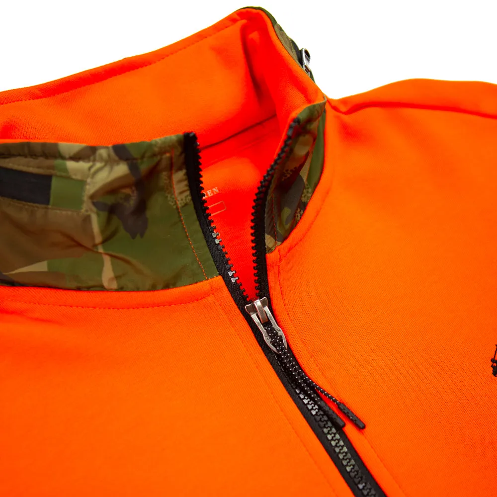 Double Knit Tech LS 1/4 Zip (Active Orange/Camo)