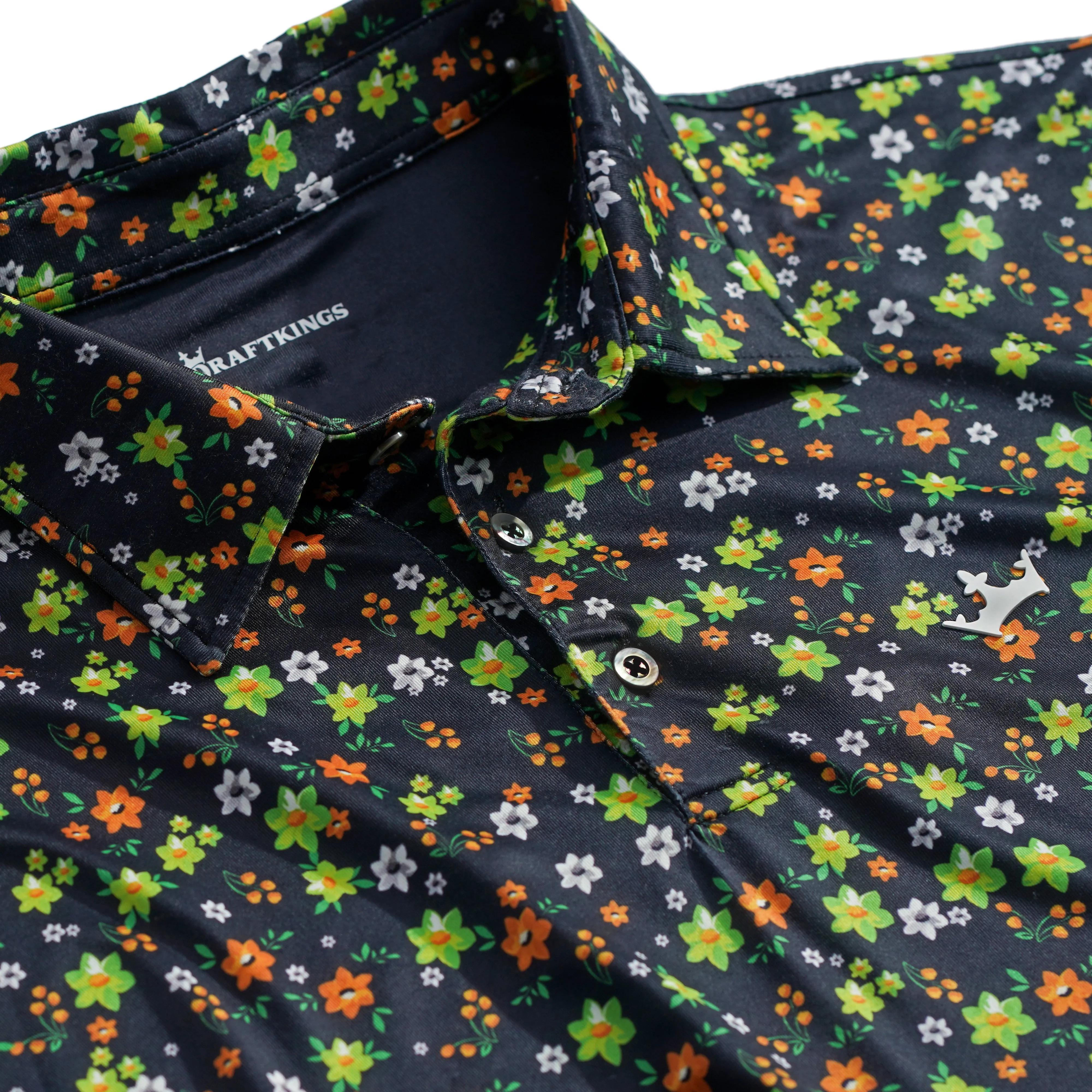 DraftKings Men's Floral Golf Polo