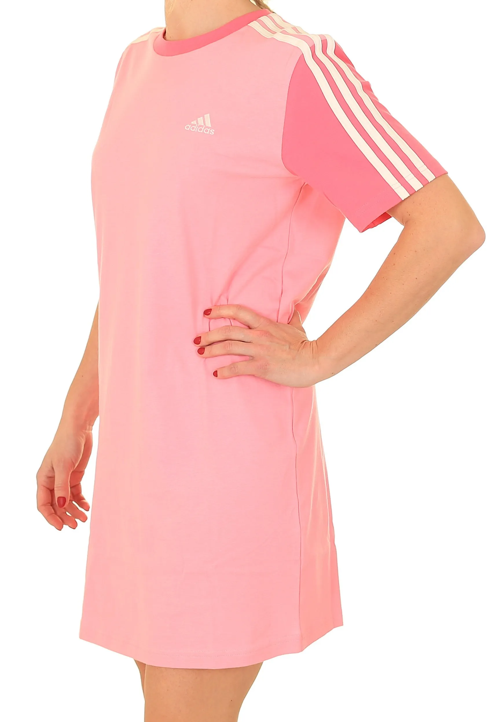 dress adidas Performance 3 Stripes Boyfriend - Bliss Pink - women´s