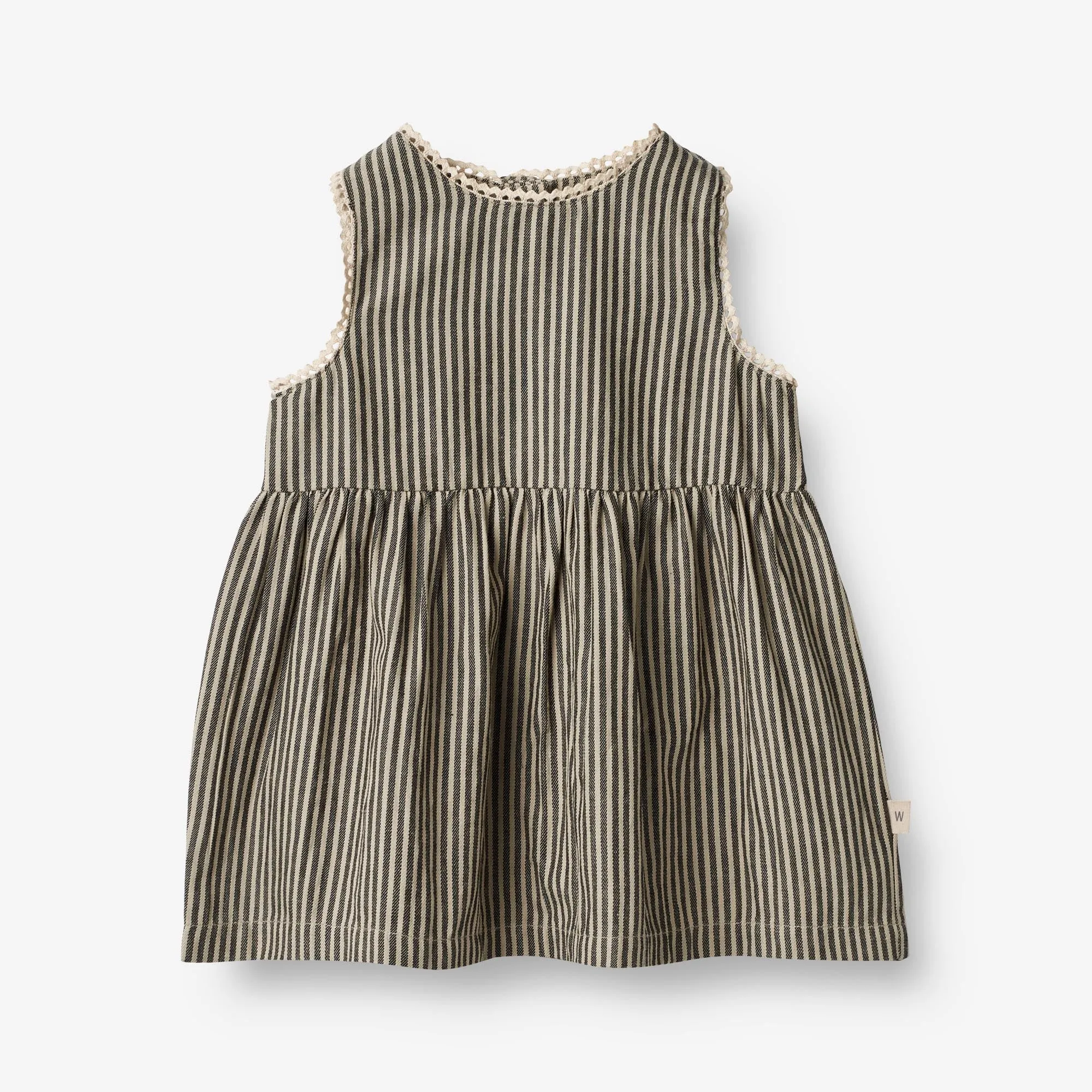 Dress Kirsten | Baby - black coal stripe