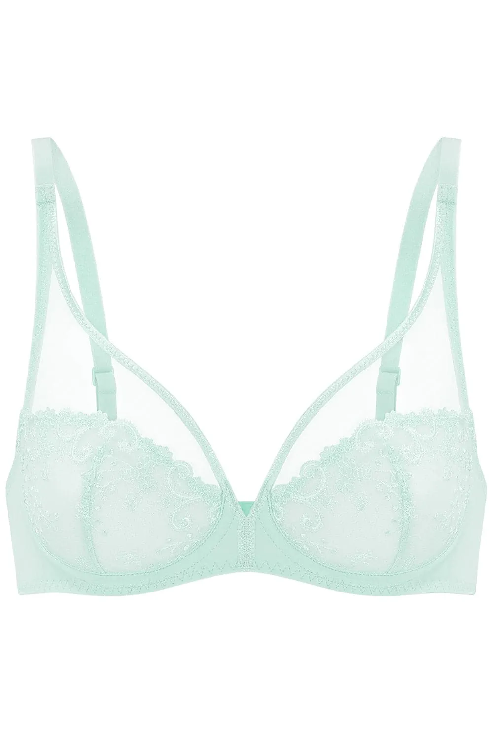 Sea Green Plunge Bra from Délice