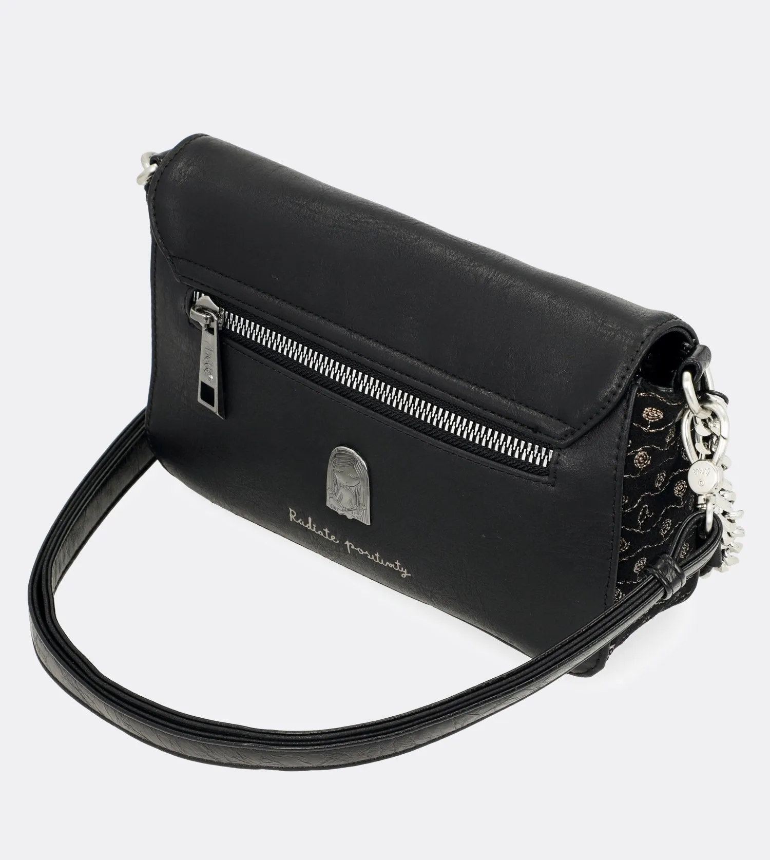 Elegant spirit shoulder bag with a chain strap