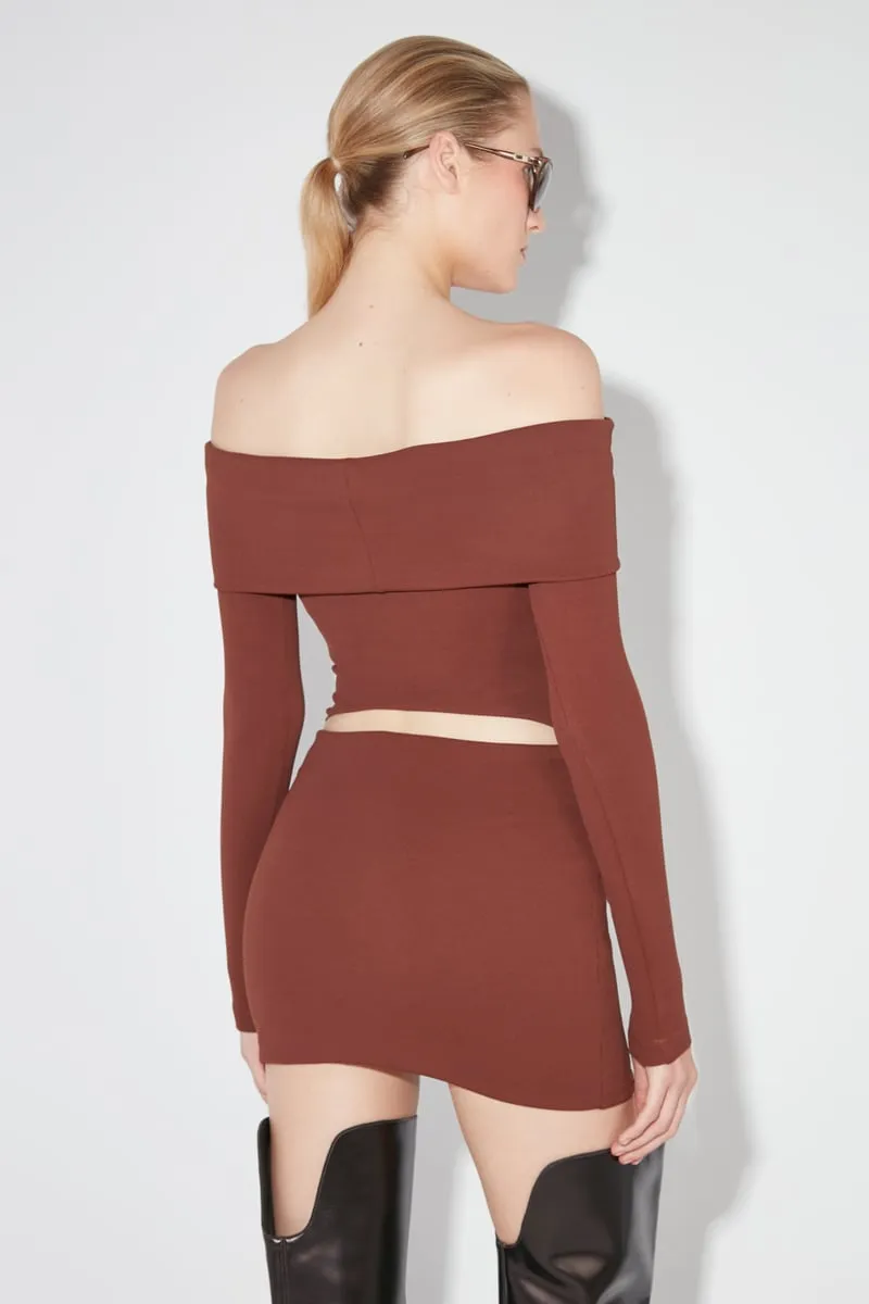 ELENA OFF SHOULDER MINI DRESS