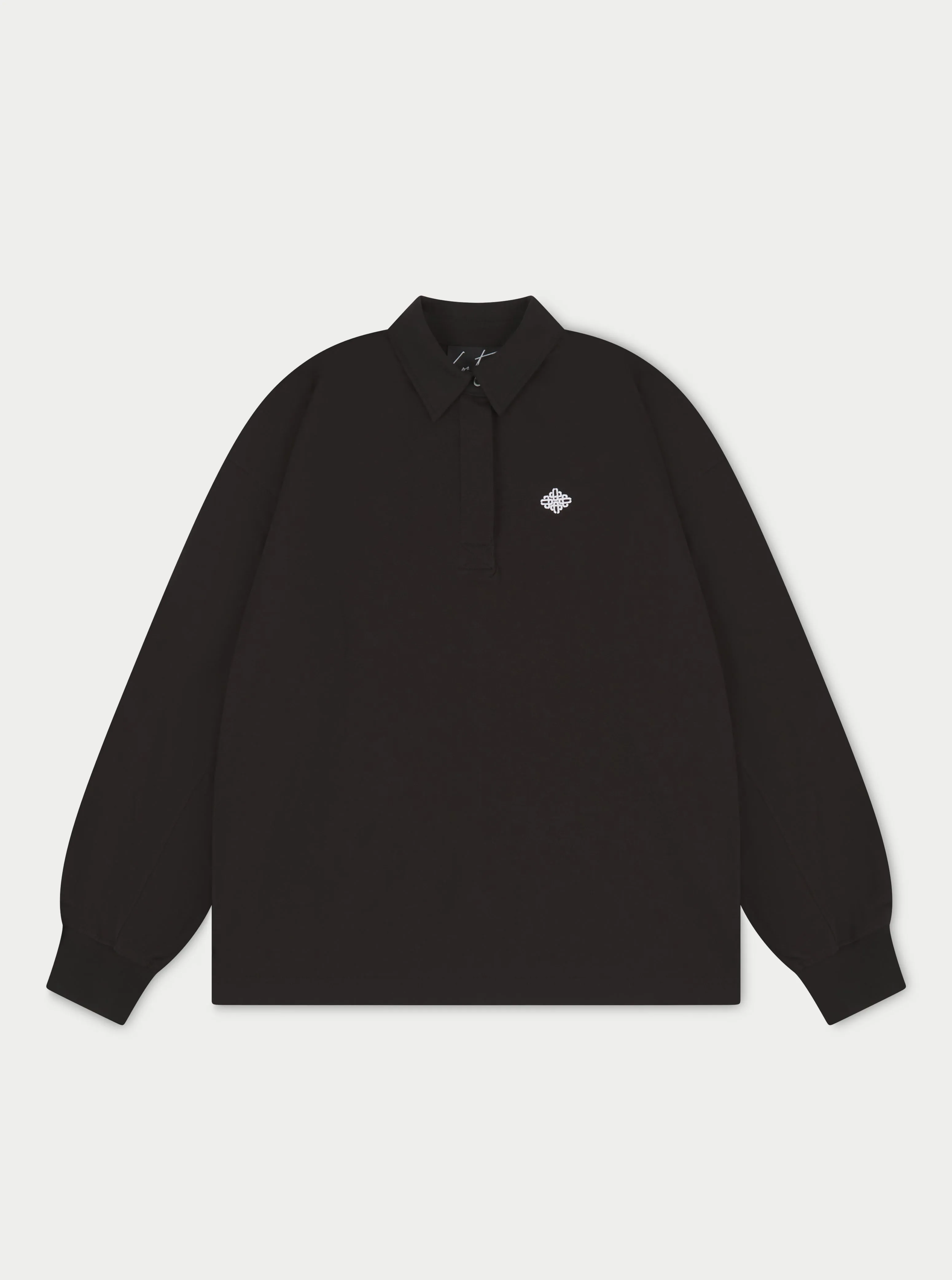 EMBLEM POLO SHIRT - BLACK