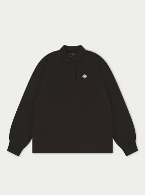 EMBLEM POLO SHIRT - BLACK