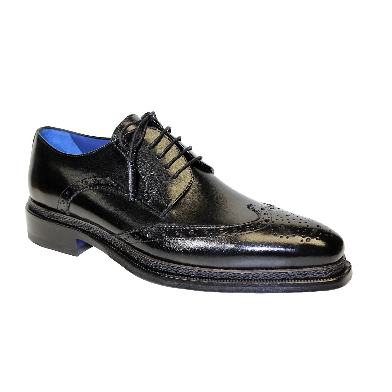 Emilio Franco Adriano Men's Black Leather Shoes