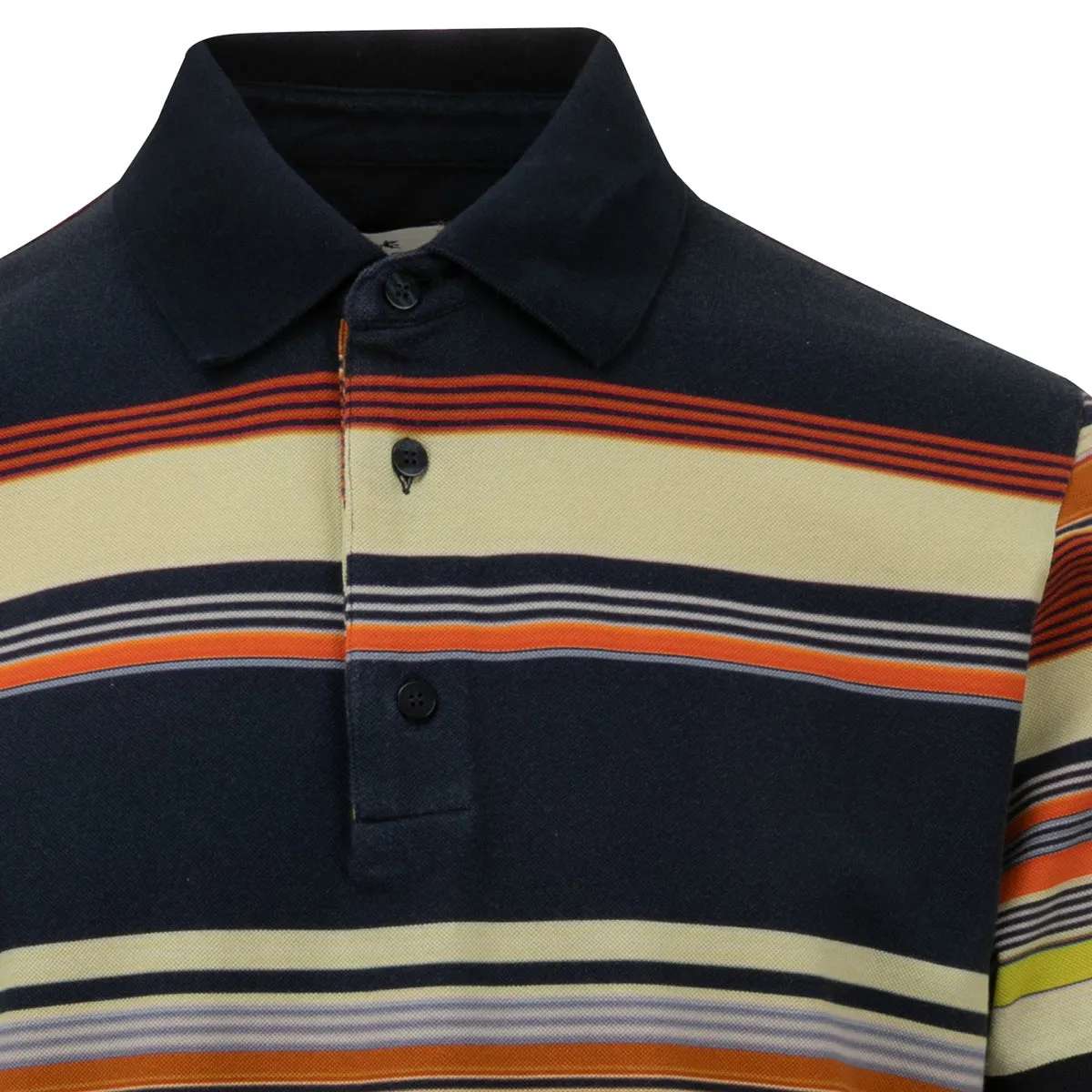 Etro Striped Short-Sleeve Polo