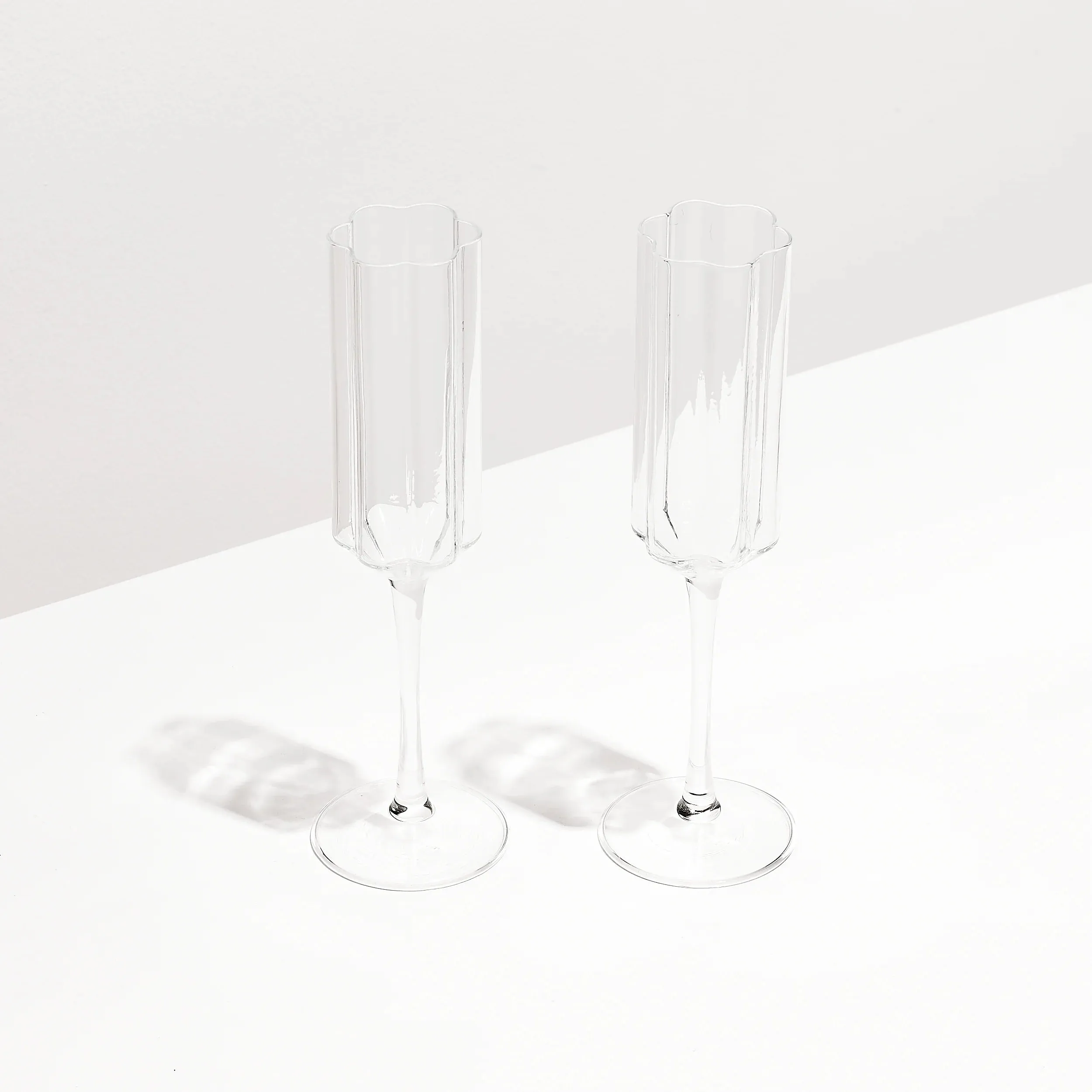 Fazeek Flute Set Of 2 | Clear