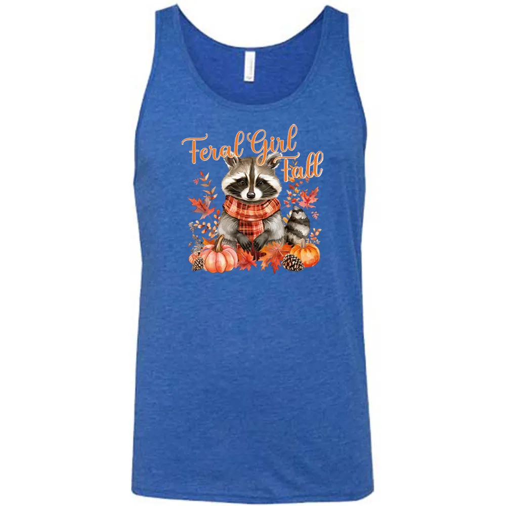 Feral Girl Fall Raccoon Shirt Unisex