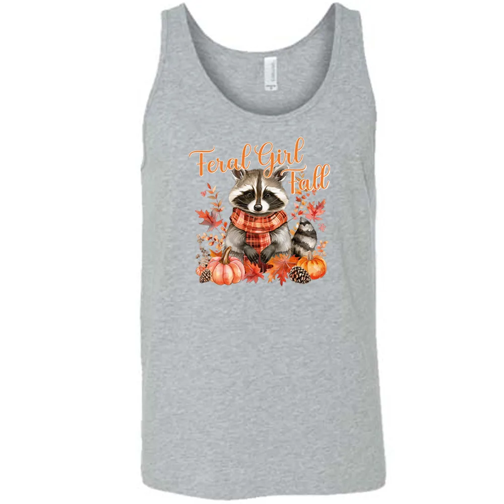 Feral Girl Fall Raccoon Shirt Unisex