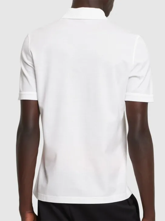 Ferragamo   Cotton piquet polo 