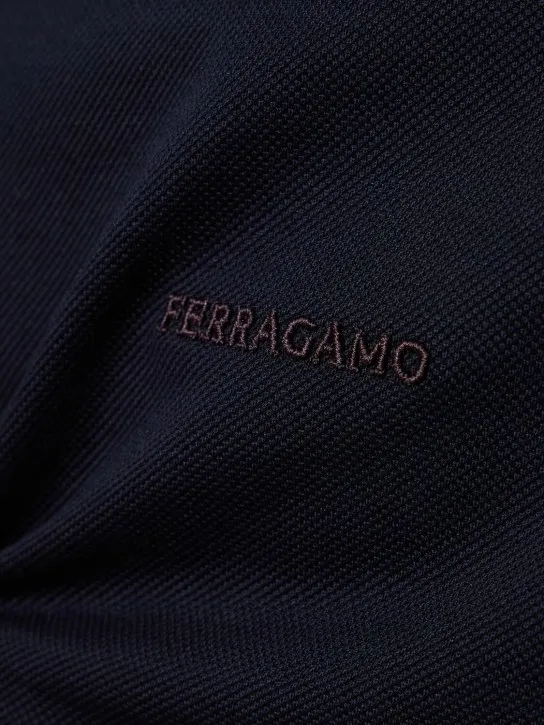 Ferragamo   Cotton piquet polo 