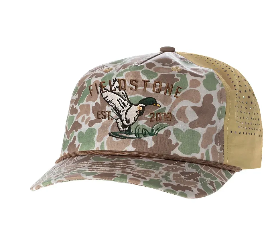 Fieldstone Performance Camo Duck Logo Hat