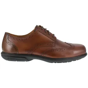 Florsheim Brown Leather Men's Oxfords Loedin ST Wingtip.