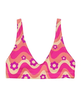 Flower Power Pink Bra Top