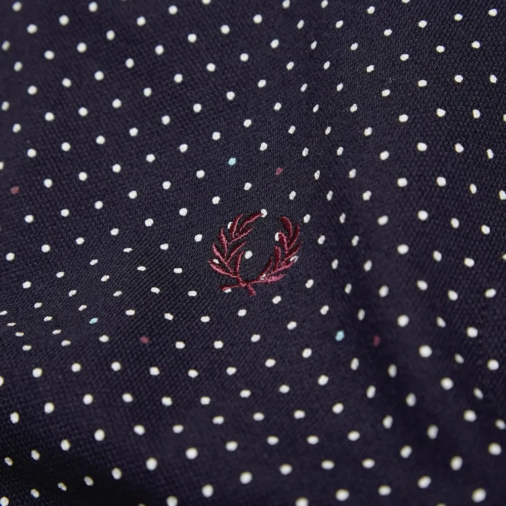 Fred Perry Tipped Dot Polo Navy