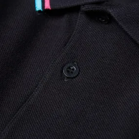 Fred Perry x Space Invaders Black Polo 01